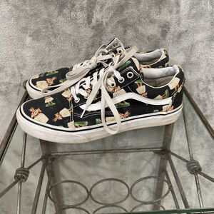 VANS OTW sneakers Shoes Mens 8 Black Novelty Hula Girl Hawaiian Canvas Skater